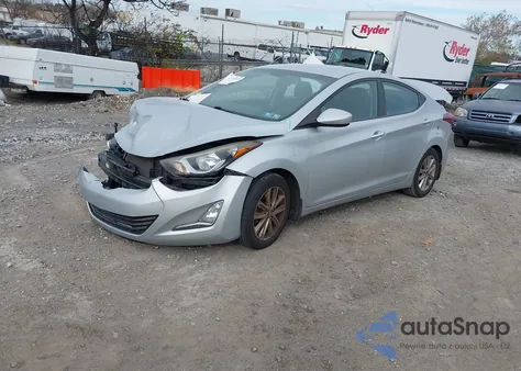 2014 Hyundai Elantra Se из США, поврежденный, VIN 5NPDH4AE1EH509598